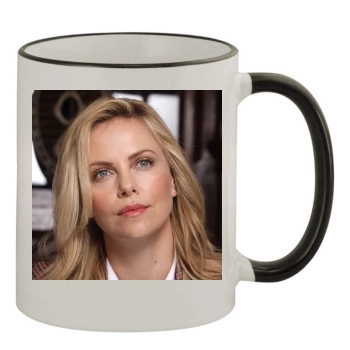 Charlize Theron 11oz Colored Rim & Handle Mug