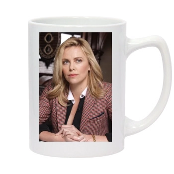 Charlize Theron 14oz White Statesman Mug