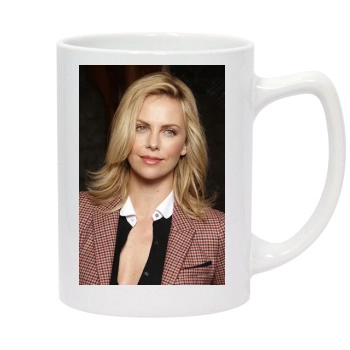 Charlize Theron 14oz White Statesman Mug