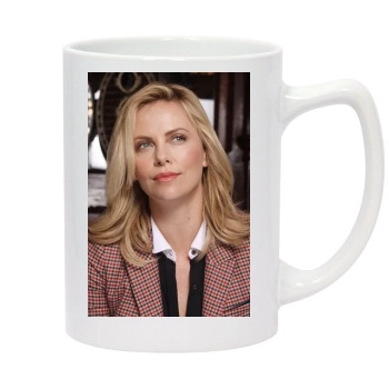 Charlize Theron 14oz White Statesman Mug