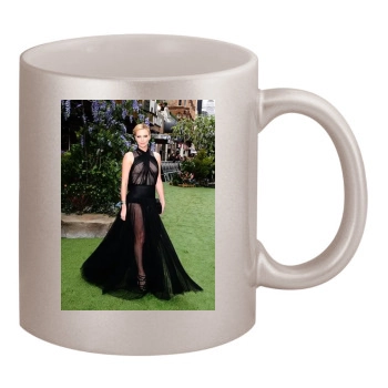 Charlize Theron 11oz Metallic Silver Mug