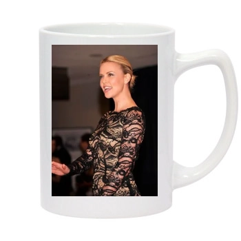 Charlize Theron 14oz White Statesman Mug