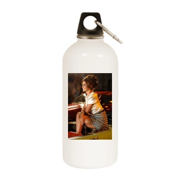 Cheryl Cole White Water Bottle With Carabiner