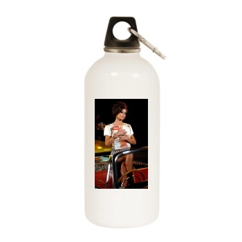 Cheryl Cole White Water Bottle With Carabiner