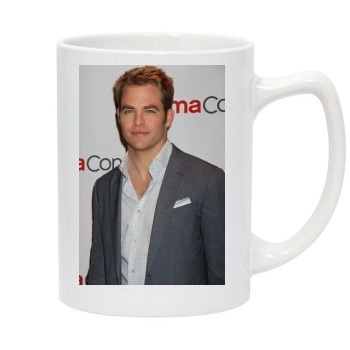 Chris Pine 14oz White Statesman Mug