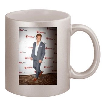 Chris Pine 11oz Metallic Silver Mug