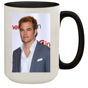 Chris Pine 15oz Colored Inner & Handle Mug