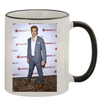 Chris Pine 11oz Colored Rim & Handle Mug