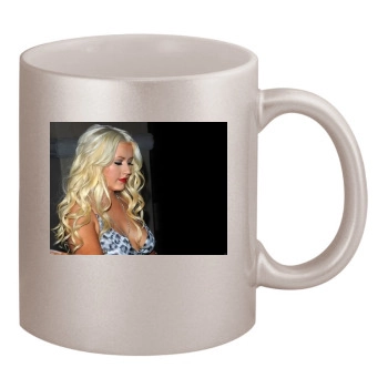 Christina Aguilera 11oz Metallic Silver Mug