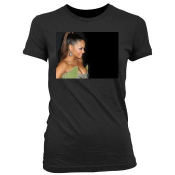 Christina Milian Women's Junior Cut Crewneck T-Shirt