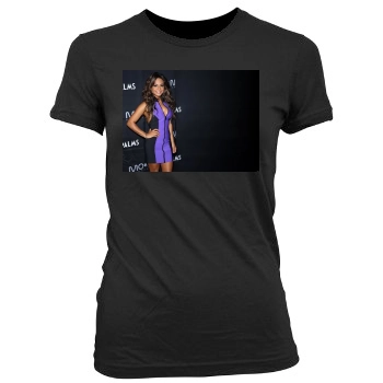 Christina Milian Women's Junior Cut Crewneck T-Shirt