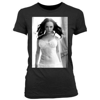 Christina Ricci Women's Junior Cut Crewneck T-Shirt