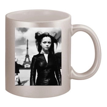 Christina Ricci 11oz Metallic Silver Mug