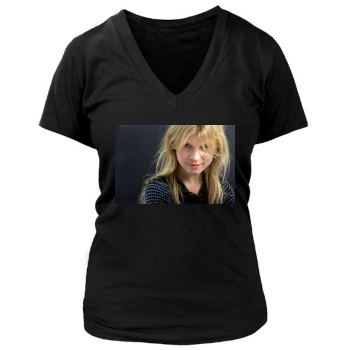 Clemence Poesy Women's Deep V-Neck TShirt