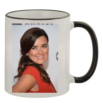 Cote De Pablo 11oz Colored Rim & Handle Mug