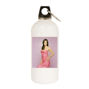 Courteney Cox White Water Bottle With Carabiner