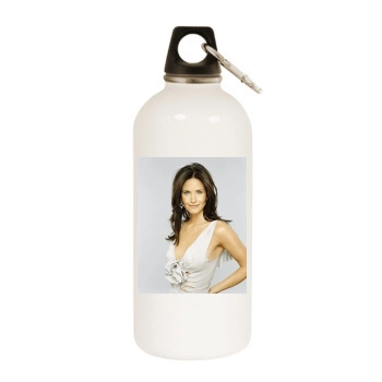 Courteney Cox White Water Bottle With Carabiner