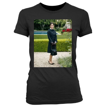 Courteney Cox Women's Junior Cut Crewneck T-Shirt
