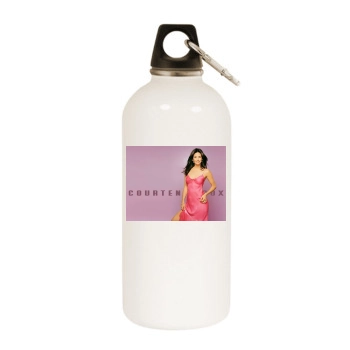 Courteney Cox White Water Bottle With Carabiner