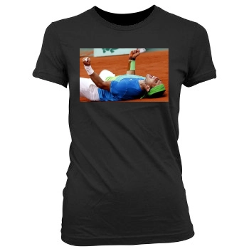 Rafael Nadal Women's Junior Cut Crewneck T-Shirt