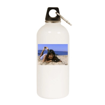 Rafael Nadal White Water Bottle With Carabiner