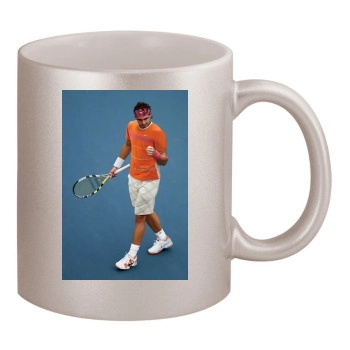 Rafael Nadal 11oz Metallic Silver Mug