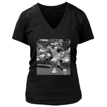 Rafael Nadal Women's Deep V-Neck TShirt