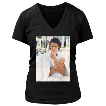 Rafael Nadal Women's Deep V-Neck TShirt