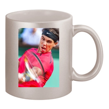 Rafael Nadal 11oz Metallic Silver Mug