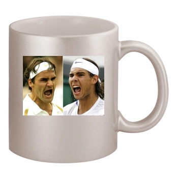 Rafael Nadal 11oz Metallic Silver Mug