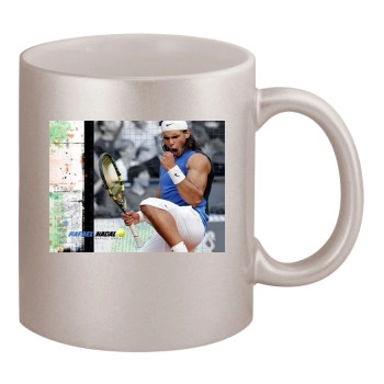 Rafael Nadal 11oz Metallic Silver Mug