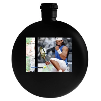 Rafael Nadal Round Flask