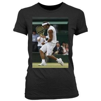 Rafael Nadal Women's Junior Cut Crewneck T-Shirt