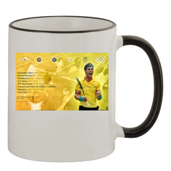 Rafael Nadal 11oz Colored Rim & Handle Mug