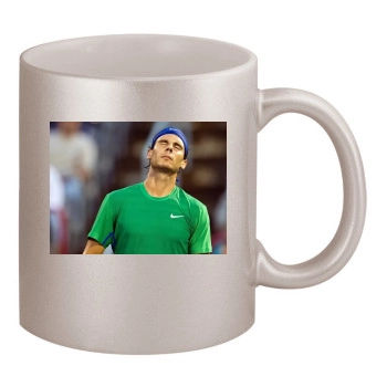 Rafael Nadal 11oz Metallic Silver Mug