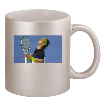 Rafael Nadal 11oz Metallic Silver Mug