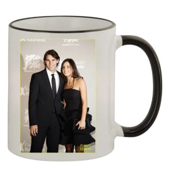 Rafael Nadal 11oz Colored Rim & Handle Mug