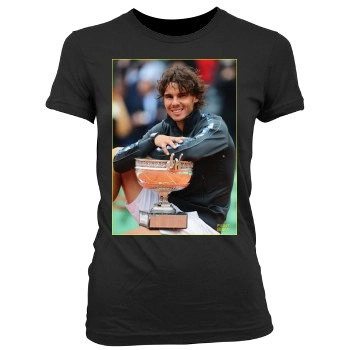 Rafael Nadal Women's Junior Cut Crewneck T-Shirt