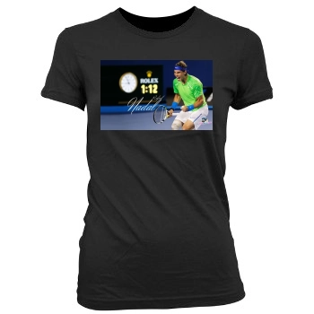 Rafael Nadal Women's Junior Cut Crewneck T-Shirt