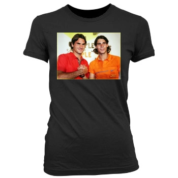 Rafael Nadal Women's Junior Cut Crewneck T-Shirt