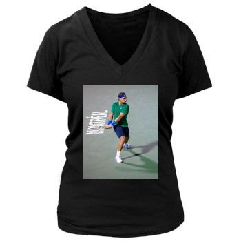 Rafael Nadal Women's Deep V-Neck TShirt