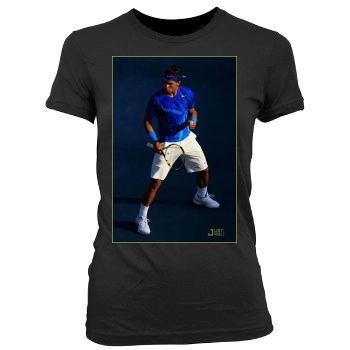 Rafael Nadal Women's Junior Cut Crewneck T-Shirt