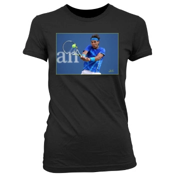 Rafael Nadal Women's Junior Cut Crewneck T-Shirt