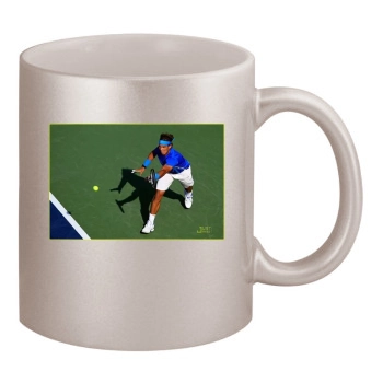 Rafael Nadal 11oz Metallic Silver Mug