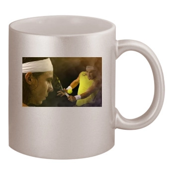 Rafael Nadal 11oz Metallic Silver Mug