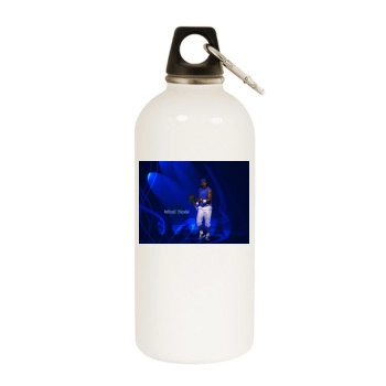 Rafael Nadal White Water Bottle With Carabiner