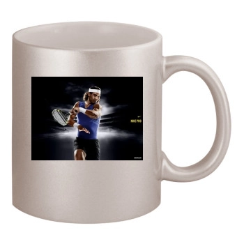 Rafael Nadal 11oz Metallic Silver Mug