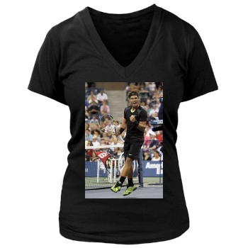 Rafael Nadal Women's Deep V-Neck TShirt