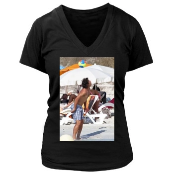 Rafael Nadal Women's Deep V-Neck TShirt