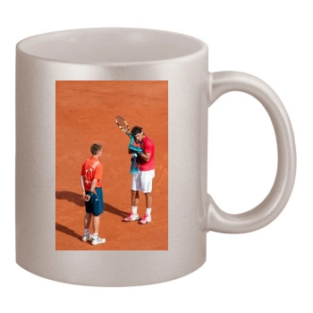 Rafael Nadal 11oz Metallic Silver Mug